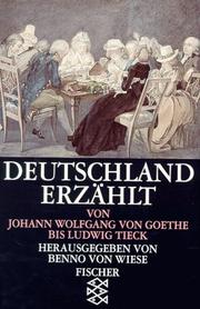 Cover of: Deutschland Erzahlt: on Johann Wolfgang von Goethe bis Ludwig Tieck