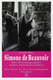 Cover of: Simone de Beauvoir. Die Psychographie einer Intellektuellen.