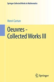 Cover of: Oeuvres - Collected Works III