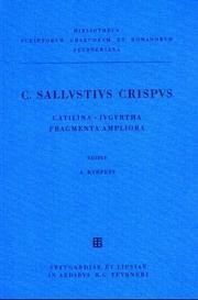 Cover of: Catilina – Iugurtha – Fragmenta Ampliora