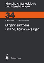 Cover of: Organinsuffizienz und Multiorganversagen by Friedrich Wilhelm Ahnefeld