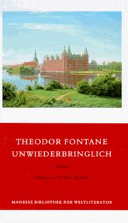 Cover of: Unwiederbringlich. by Theodor Fontane