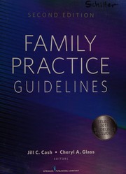Cover of: Family practice guidelines by Jill C. Cash, Cheryl A. Glass