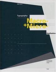 Cover of: Typography: Macro- and Microaesthetics