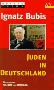 Cover of: Juden in Deutschland by Ignatz Bubis