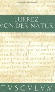 Cover of: Von der Natur.