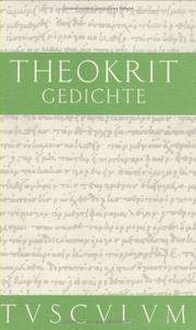 Cover of: Gedichte. by Theokrit, Bernd. Effe