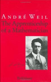 Cover of: The Apprenticeship of a Mathematician