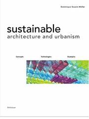 Cover of: Sustainable Architecture and Urbanism: Design, Construction, Examples