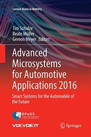 Cover of: Advanced Microsystems for Automotive Applications 2016: Smart Systems for the Automobile of the Future