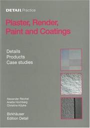 Plaster, render, paint and coatings by Alexander Reichel, Annette Hochberg, Christine Köpke