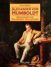 Cover of: Alexander von Humboldt by Otto Krätz