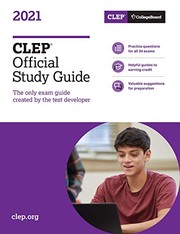 Cover of: CLEP Official Study Guide 2021