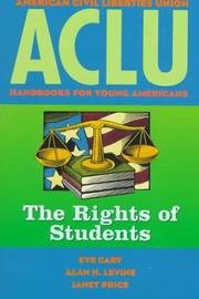 Cover of: The rights of students by Eve Cary