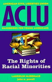 Cover of: The rights of racial minorities by Laughlin McDonald