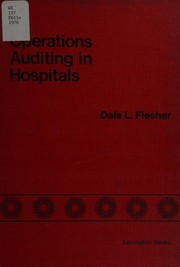 Cover of: Operations auditing in hospitals