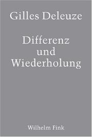 Cover of: Differenz und Wiederholung. by Gilles Deleuze