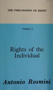 The Philosophy of Right by Antonio Rosmini