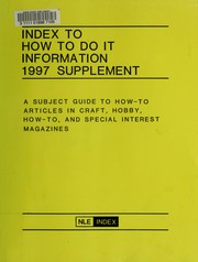 Cover of: Index to How to Do It Information by Norman M. Lathrop