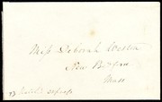 Cover of: [Letter to] Miss Deborah Weston, New Bedford, Mass