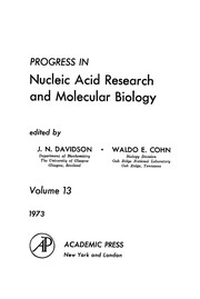 Cover of: Progress in nucleic acid research and molecular biology