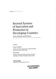 Cover of: Sectoral systems of innovation and production in developing countries by edited by Franco Malerba, Sunil Mani.