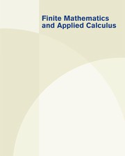 Cover of: Finite mathematics and applied calculus