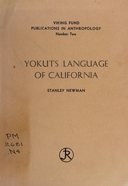 Cover of: Yokuts language of California