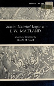 Cover of: Selected historical essays
