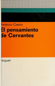Cover of: El pensamiento de Cervantes.