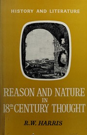 Cover of: Reason and nature in the eighteenth century: 1714-1780