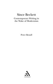Cover of: Since Beckett: contemporary writing in the wake of modernism