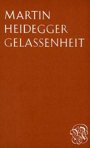 Gelassenheit by Martin Heidegger