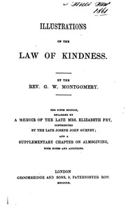 Cover of: Illustrations of the law of kindness by George Washington Montgomery