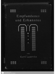 Cover of: Empfundenes und Erkanntes: Aus dem Nachlasse