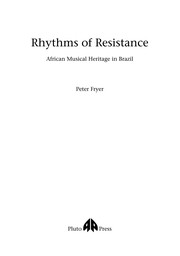 Cover of: Rhythms of resistance by Fryer, Peter.