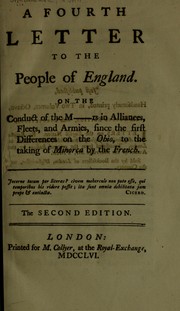 Cover of: A fourth letter to the people of England