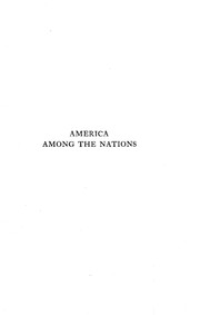 Cover of: America among the nations