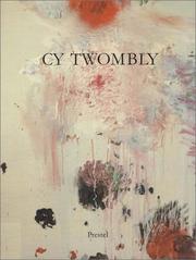 Cover of: Cy Twombly by Cy Twombly, Harald Szeemann