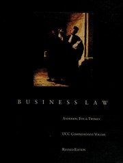 Cover of: Business law by Anderson, Ronald Aberdeen