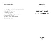 Cover of: Imposturas Intelectuales/ Intellectual Impostures (Paidos Transiciones / Transitions) by Alan D. Sokal, Jean Bricmont