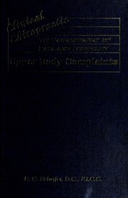 Cover of: Clinical chiropractic by R. C. Schafer