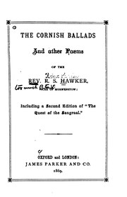 Cover of: The Cornish Ballads and Other Poems