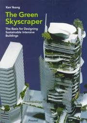 Cover of: The Green Skyscraper by Ken Yeang