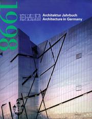 Cover of: Architektur Jahrbuch 1998/Architecture in Germany 1998
