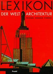 Cover of: Lexikon der Weltarchitektur.
