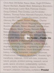 Cover of: On Foster...Foster on (Architecture) by Norman Foster, Jenkins, David