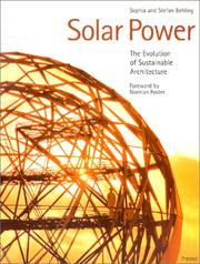 Cover of: Solar Power: The Evolution of Sustainable Architecture