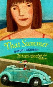 Cover of: That summer by Sarah Dessen