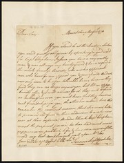 Cover of: Letter to Col. Henry Lee, urging him to secure assistance of Capt. Clapham at Loudoun election to defeat Lee's enemies